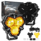 5" LED Pod Lights for Offroad Vehicles (Amber/White)