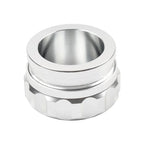 1" Silver Aluminum Weld-On Filler Neck w/ Cap for Fuel Tank Cover