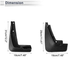 Set of 2 Mud Flaps Splash Guards for BMW 3 Series E46 (1997–2005)