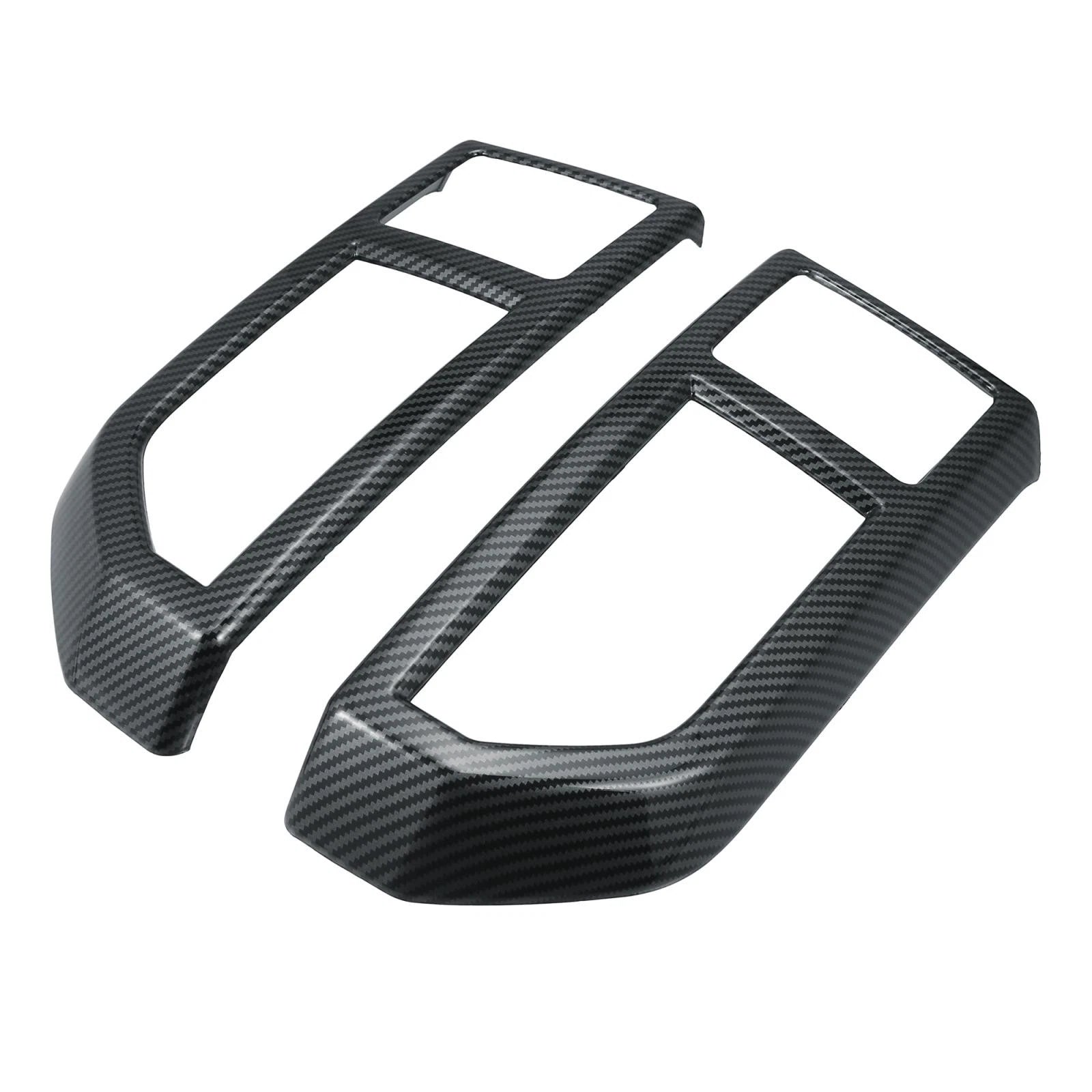 2X Carbon Fiber Pattern Central Console Air Vent Cover for Ford F-150 (2015–2019)