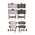 PowerStop Front & Rear Carbon Fiber Ceramic Brake Pads Kit for Lexus GS450h IS300 (2006–2019)