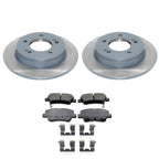 DuraGo Rear Rotors & Akebono ProACT Ceramic Brake Pads Kit for Veloster (2012–2017)