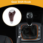 6 Speed Gear Shifter Knob for Mercedes-Benz C-Class (1993–2000) Brown Plastic