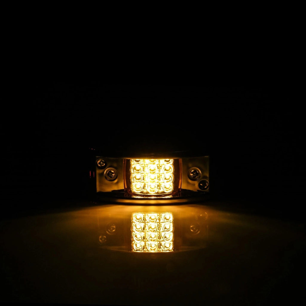 10X LED Amber Side Marker Lights for Peterbilt Truck (Fits Pickup Lorry)