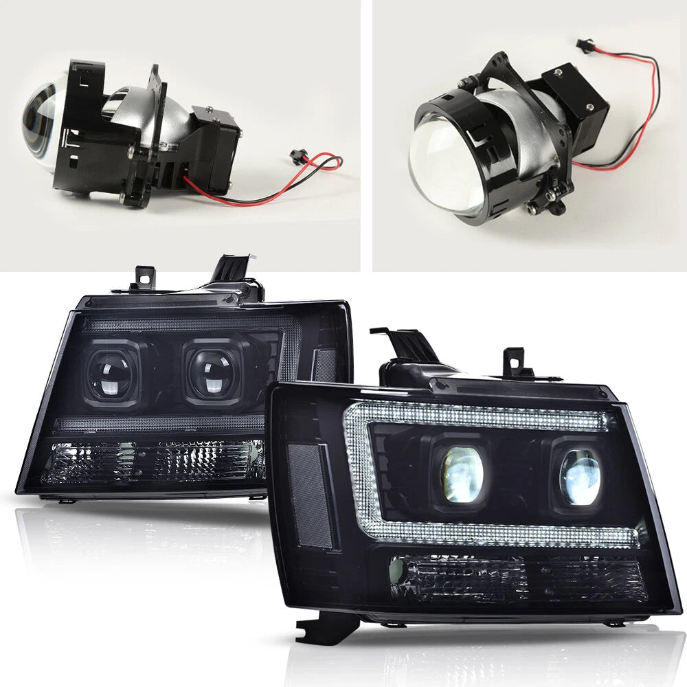 Dual LED Projector Headlights for Avalanche Tahoe Suburban (2007–2014)