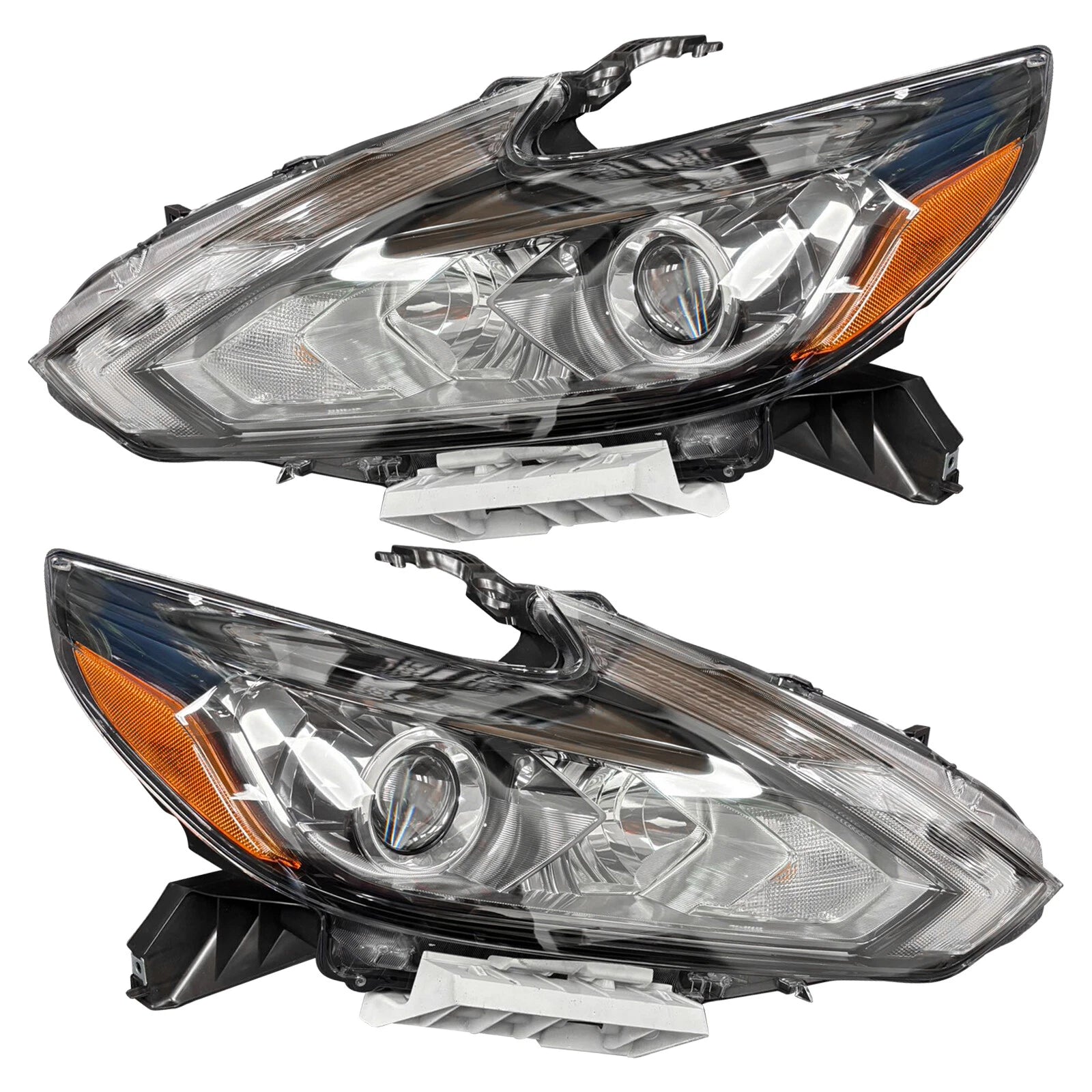 Set of 2 LED Headlights Assembly for Nissan Altima (2016–2018)