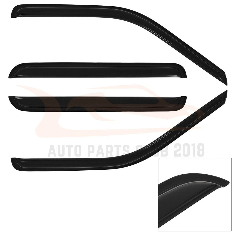 Set of 4 Tinted Window Visor Guard Vent for Chevy C/K 1500 (1988–1999)