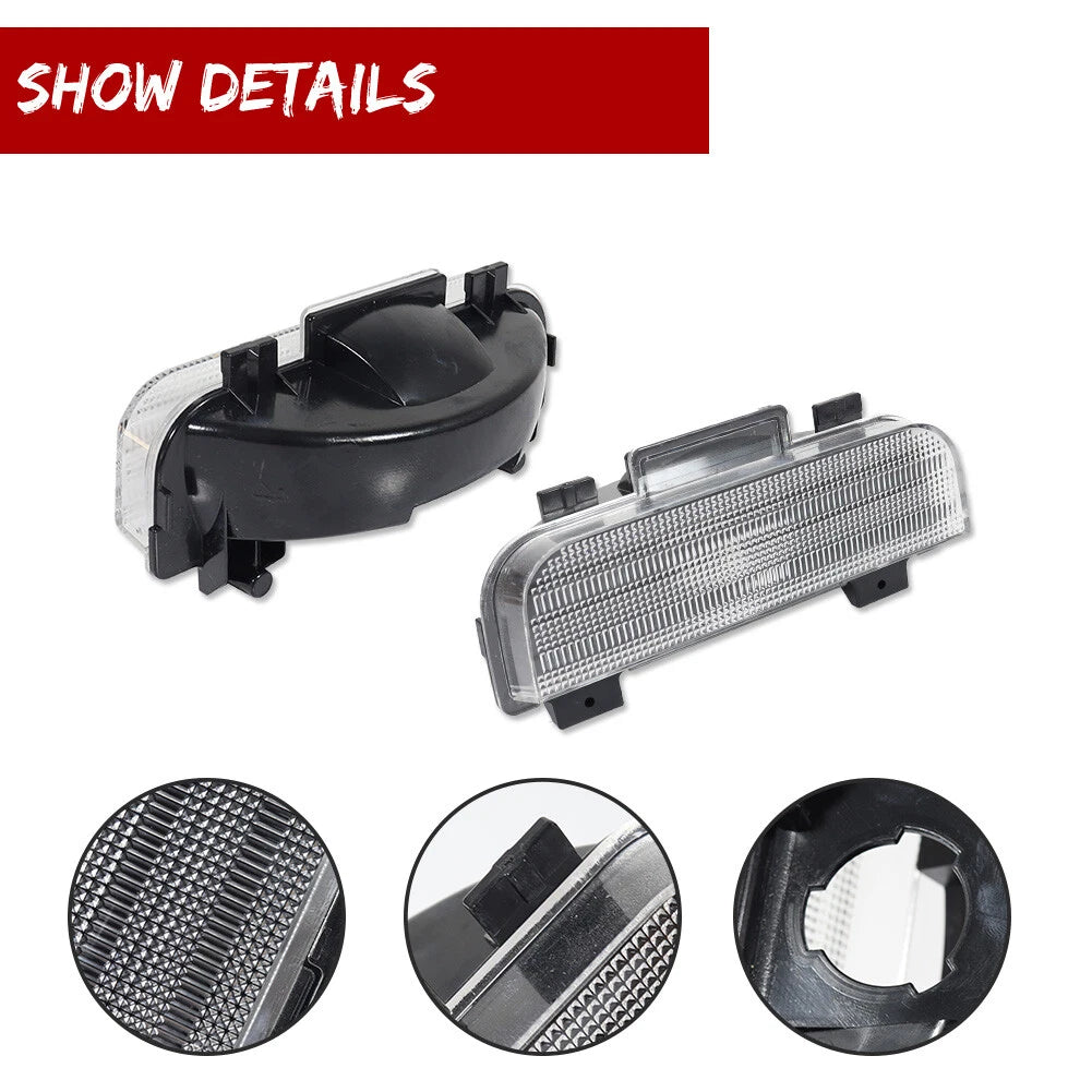 2X Clear Lens Tailgate Reverse Backup Lights for Corvette C4 (1984–1990)