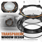 Clear Derby Clutch Cover for Harley Softail Custom FXSTC (1999–2010)