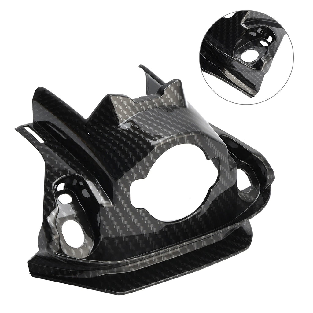 Carbon Front Key Lock Cowl Trim Cover for Honda CB650R CBR650R (2019–2021)