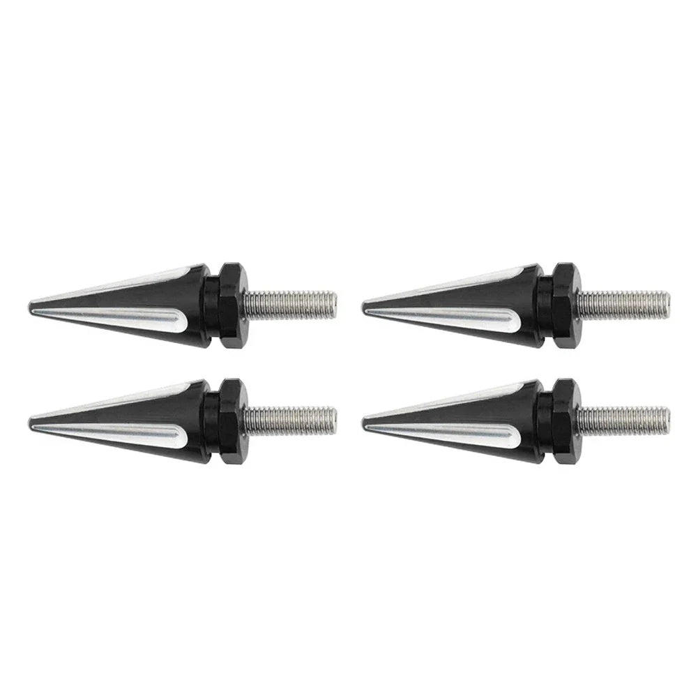 4 x Black Spike Windscreen Screw Bolts for Harley Touring Road Glide (1998-2025)