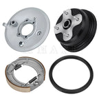 Rear Brake Drum Hub Plate Seal Shoes Assy for Yamaha YFM400FW Kodiak 400 (1993–1999)