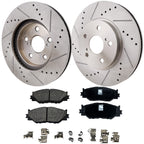 Front Brake Disc Rotors and Pads Kit for Lexus IS250 (2008–2015)