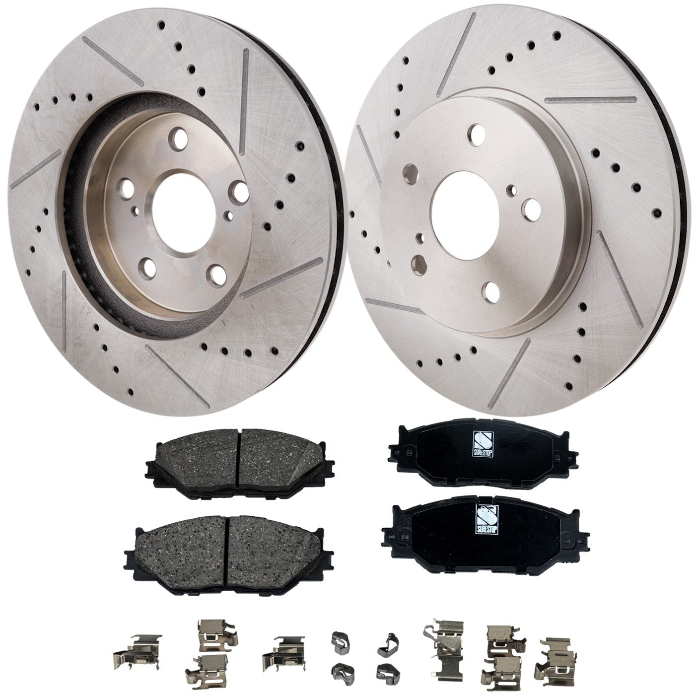 Front Brake Disc Rotors and Pads Kit for Lexus IS250 (2008–2015)