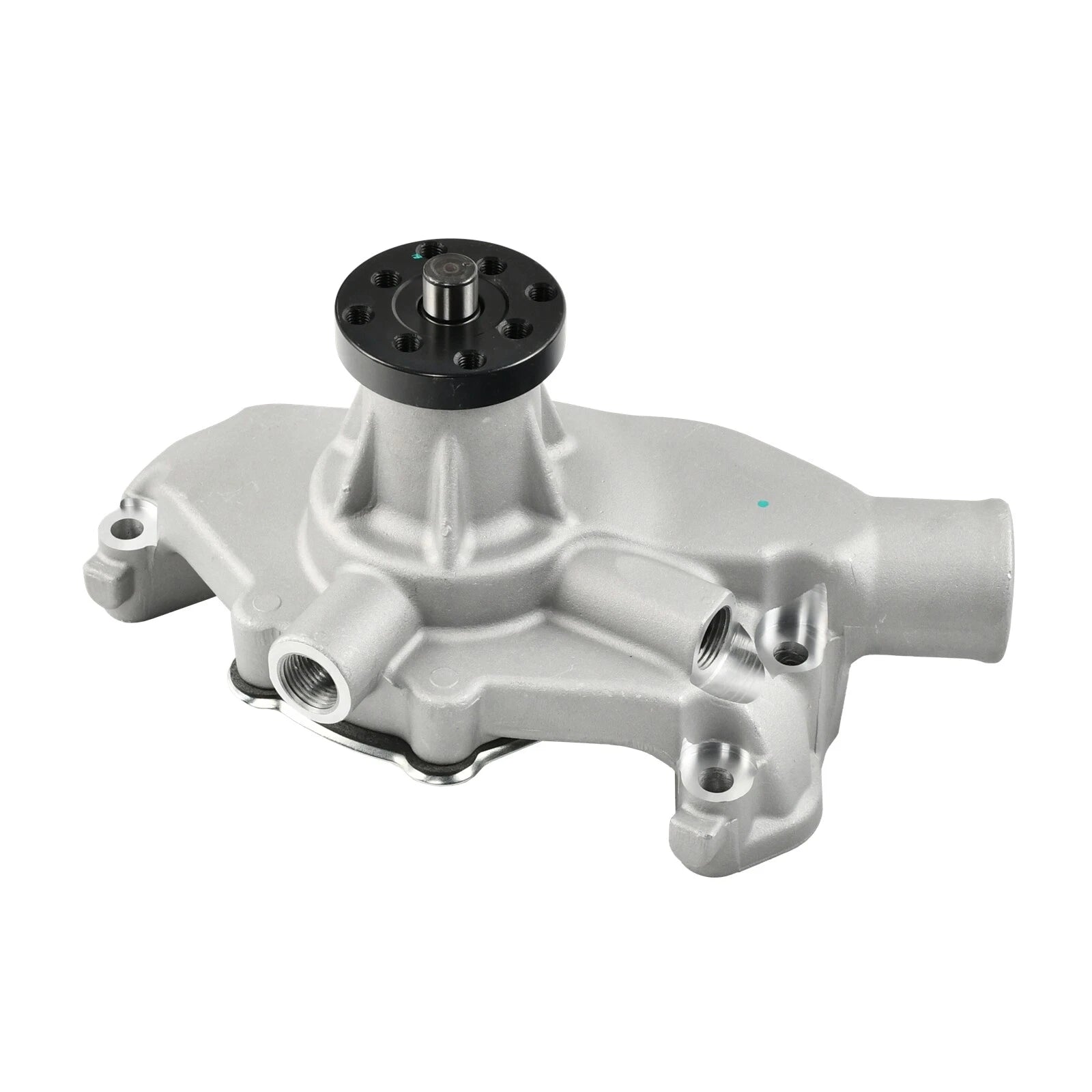 High Volume Water Pump for SBC Short Style (Aluminum, Satin)