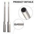 2X Heavy Duty Hex Socket Nut Driver Set for Industrial Applications