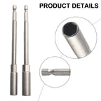 2X Heavy Duty Hex Socket Nut Driver Set for Industrial Applications