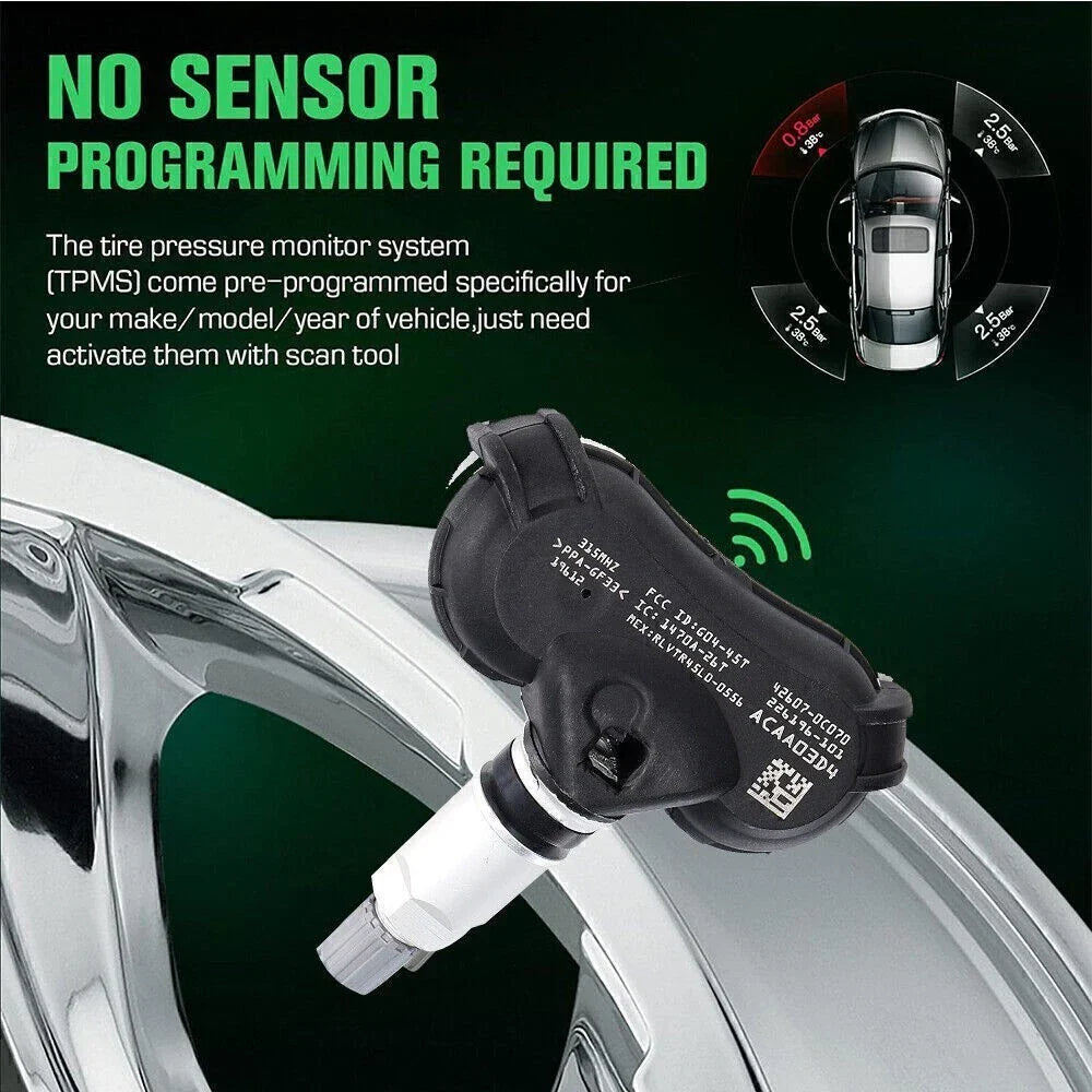 Set of 4 TPMS Tire Pressure Sensor for Toyota Sienna Tundra