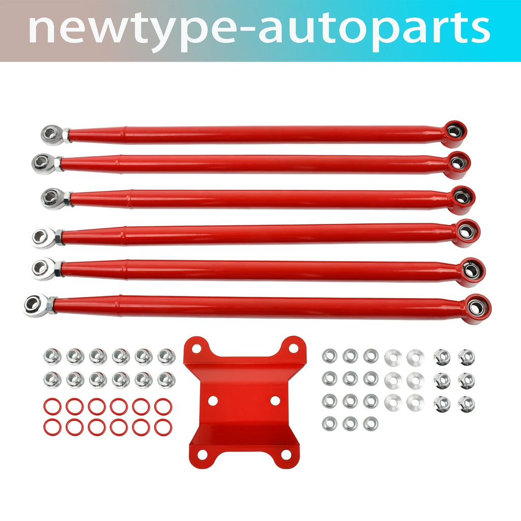 Boxed Radius Rods for Can-Am X3 XRS XRC RS XMR Turbo (72") Red