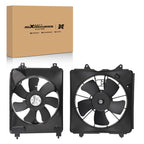 2X Electric Radiator & AC Condenser Cooling Fan for Honda Civic (2006–2011)