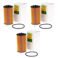 Set of 3 Engine Oil Filters Mann HU835/1z for VW Phaeton Audi A6 A8 (2003–2006)
