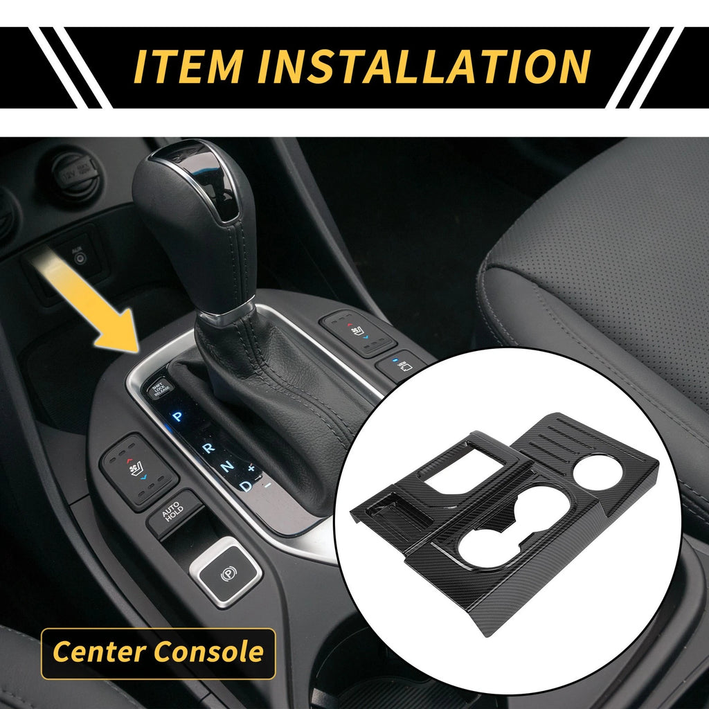 Carbon Fiber Gear Shift Frame Panel Cover Trim for Toyota Tundra (2014–2021)