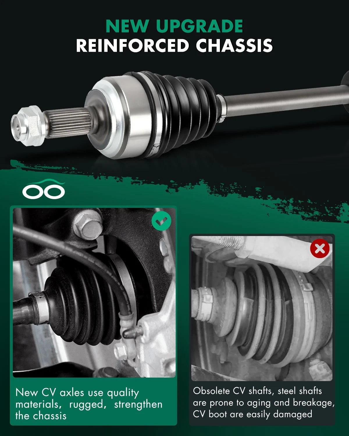 Front Left Manual Transmission CV Axle for Honda Accord (2008–2012)