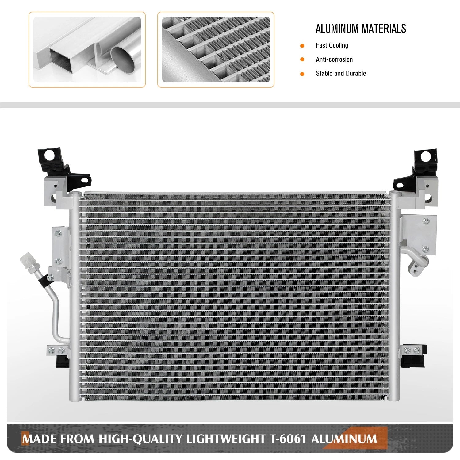 A/C Condenser for Toyota Tacoma (1995–1997) Aluminum Core Replacement
