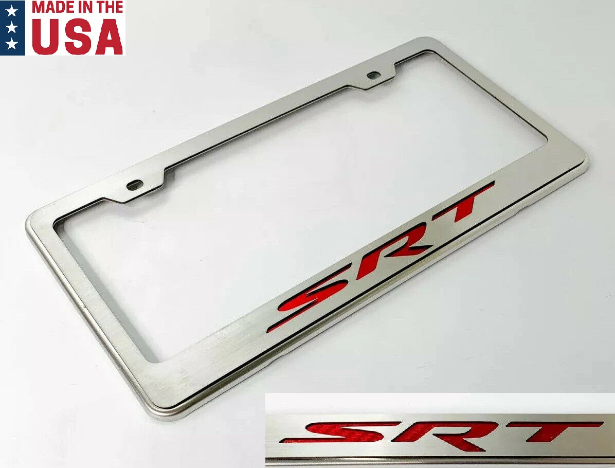 License Plate Frame Carbon Fiber Inlay Replacement for Dodge SRT (2015–2020)