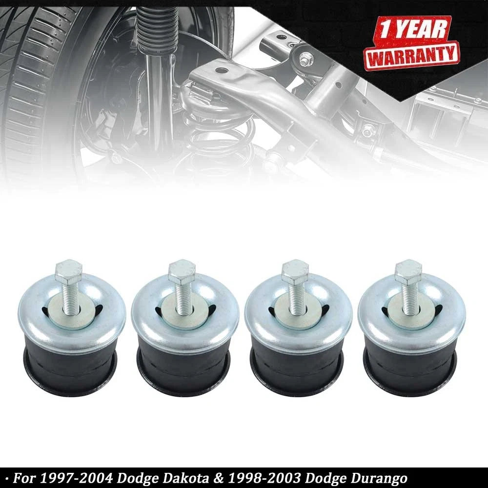 Set of 4 Front Body Mount Kit for Dodge Dakota/Durango (1997–2004)