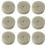 Felt Buffing Polishing Wheels Set of 10 with Mandrel for Rotary Tools