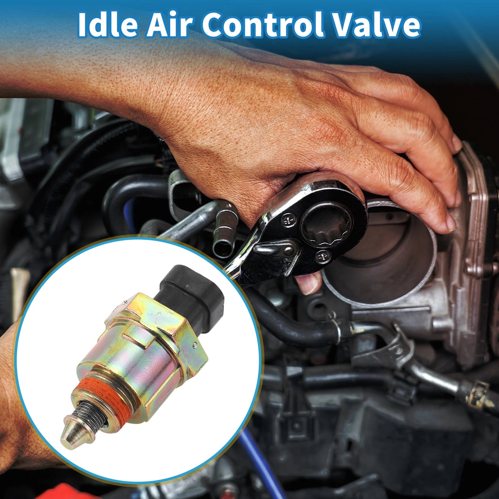 Idle Air Control Valve for Chevrolet Corvette (1982–1984) No. 17078832