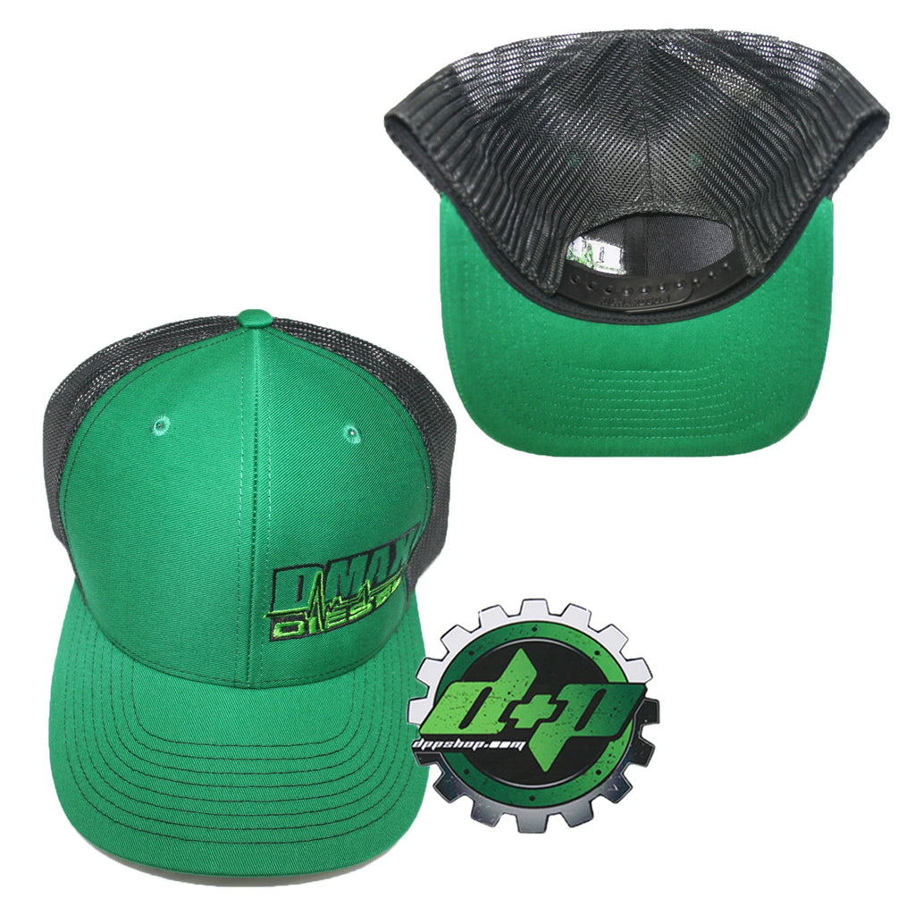 Duramax Diesel Trucker Hat for Richardson Cap (Green/Black Mesh)