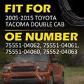2X Roof Drip Moulding Trim for Toyota Tacoma (2005–2015)