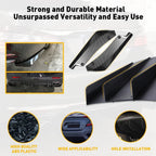 Universal Rear Bumper Diffuser 4-Fin Spoiler Lip Splitter + Rear Spats
