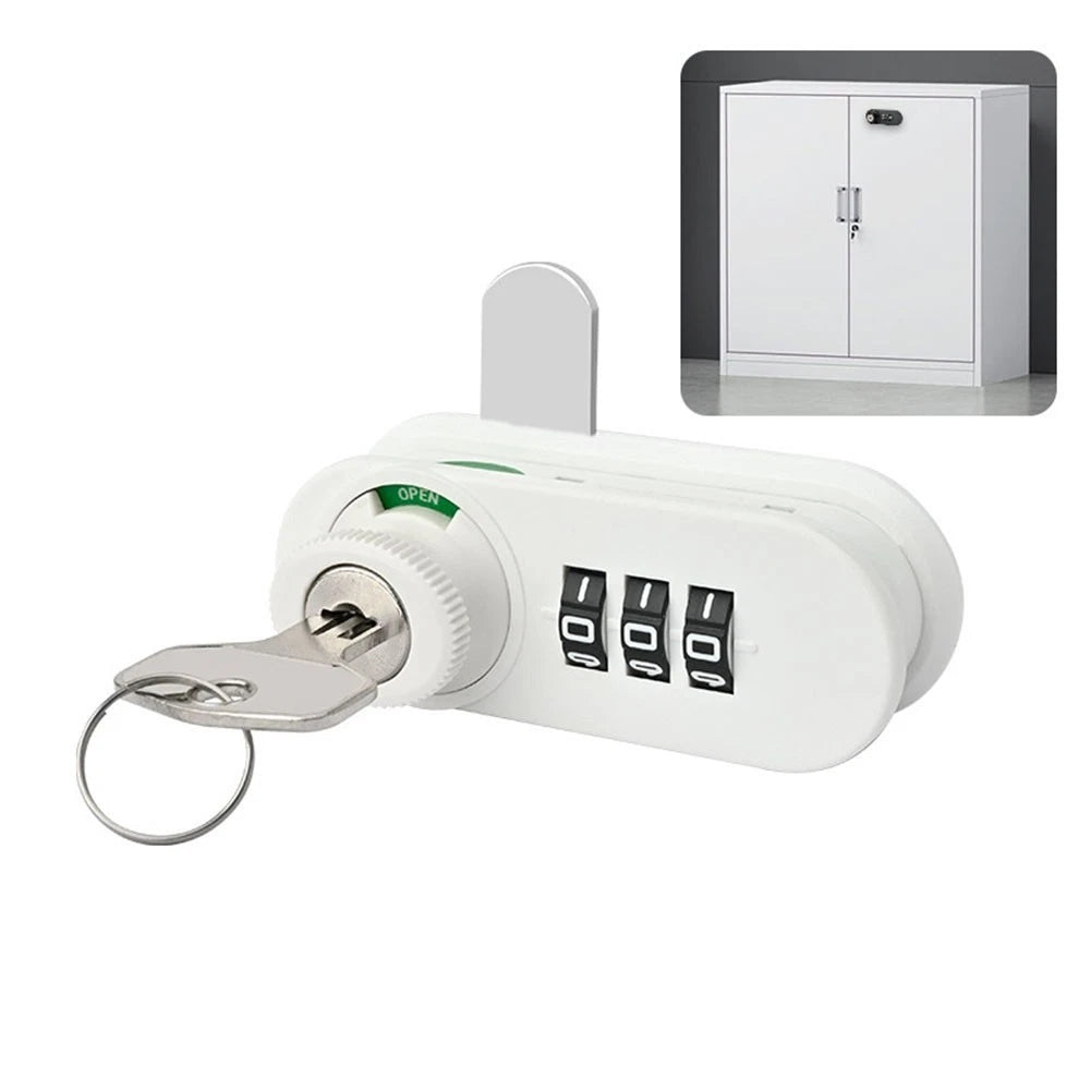 3 Digit Zinc Alloy Mechanical Lock for Drawers Cabinets Boats Campervans
