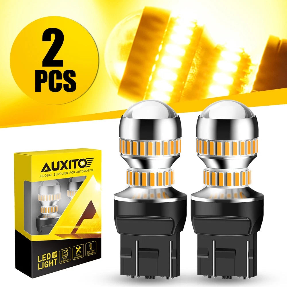 2X LED Back Up Reverse Light Bulbs for AUXITO (3000K Amber)