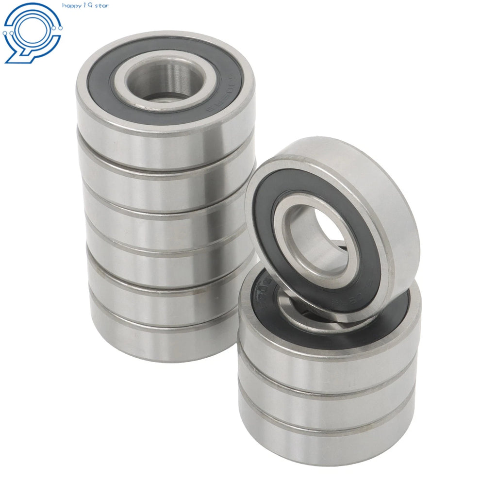Set of 10 Ball Bearings 6305 2RS C3 for Various Applications (25x62x17mm)