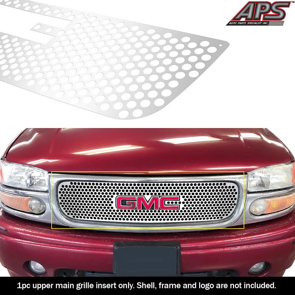 Stainless Laser Cut Grille Insert for GMC Sierra 1500/2500/3500 (2001-2002)