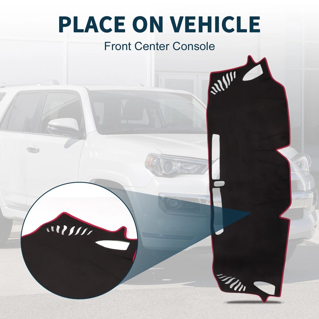 Dashboard Cover Mat for Subaru Levorg (2014–2020) Black Red Set