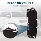 Dashboard Cover Mat for Subaru Levorg (2014–2020) Black Red Set