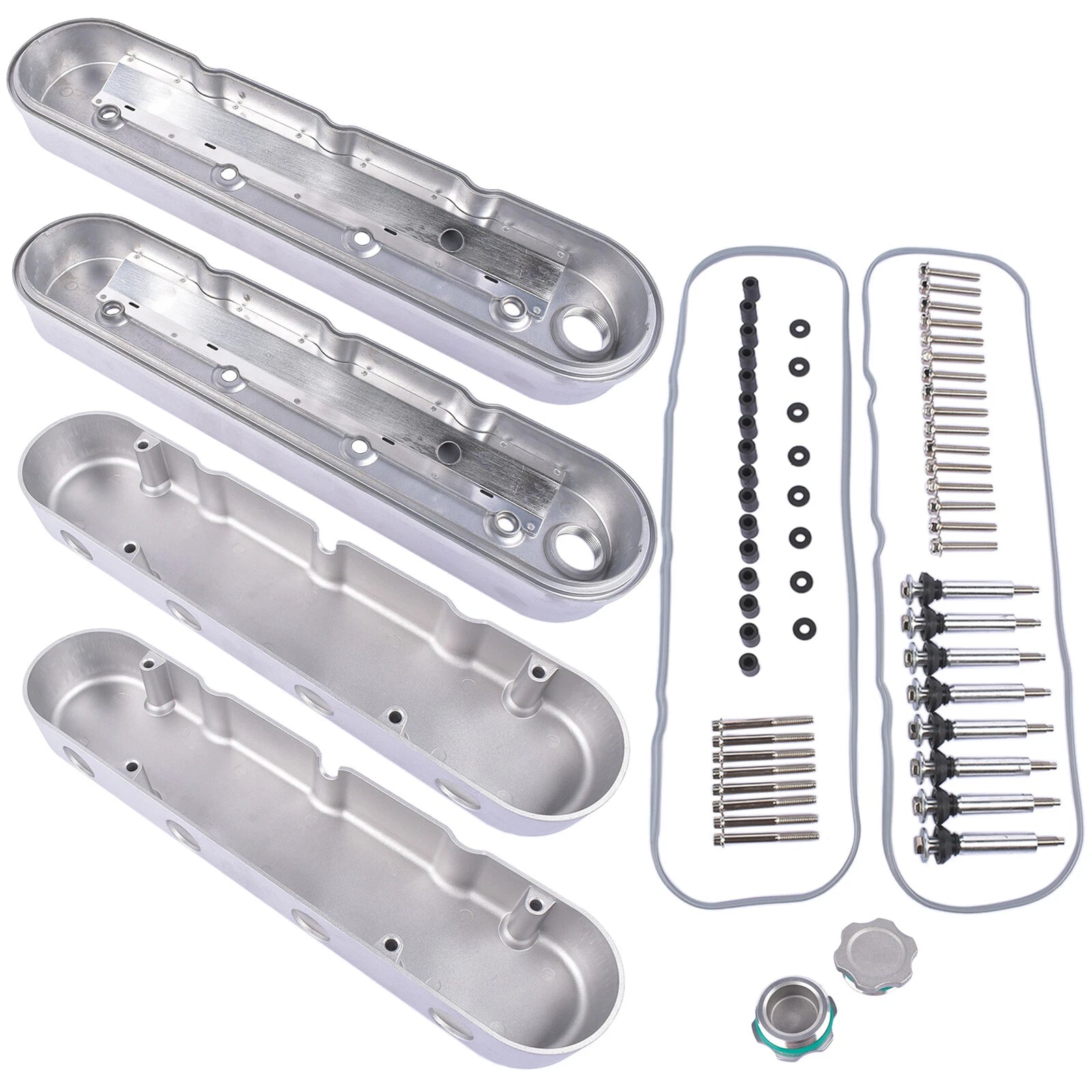 Aluminum Valve Cover with Coil Mounts for Chevy GM LS