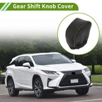 Gear Shift Knob Cover for Lexus NX250 2022-2023 Black Brown Faux Leather