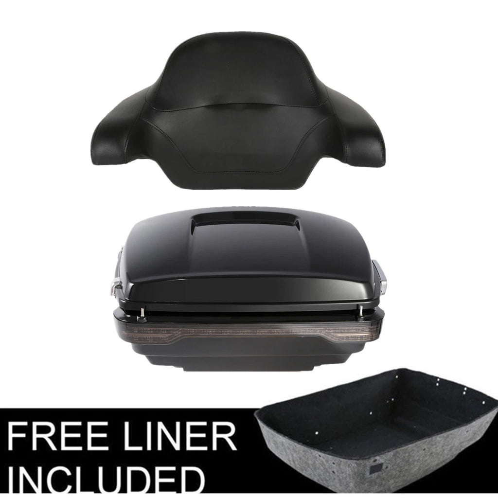 Backrest Pad & LED Tail Light for Harley Touring Glide (2014–2025)