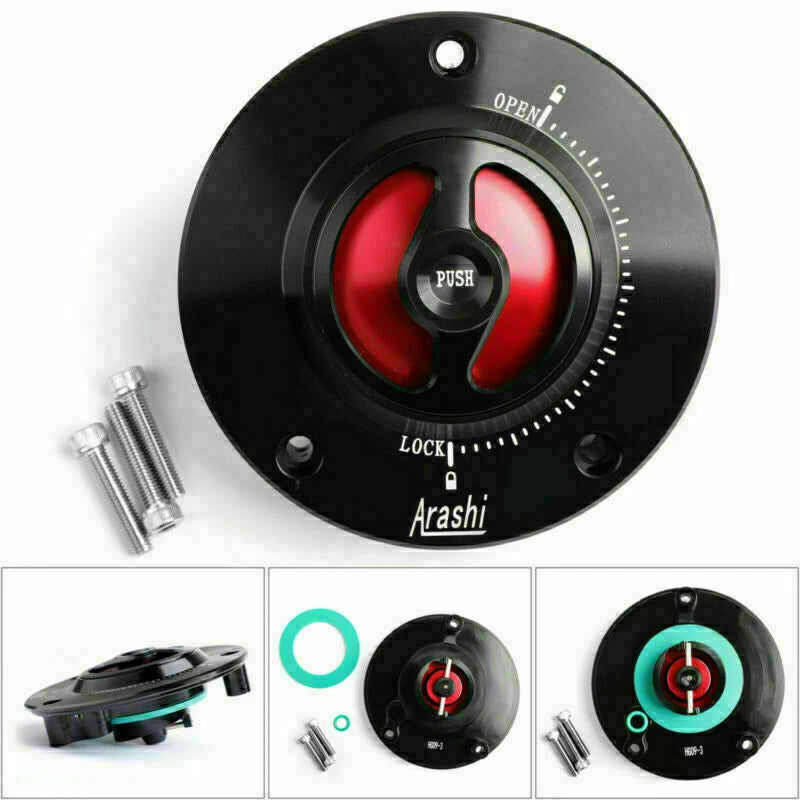 Keyless Fuel Cover Gas Tank Cap RD for Suzuki SV650 SV1000 (2003–2018)