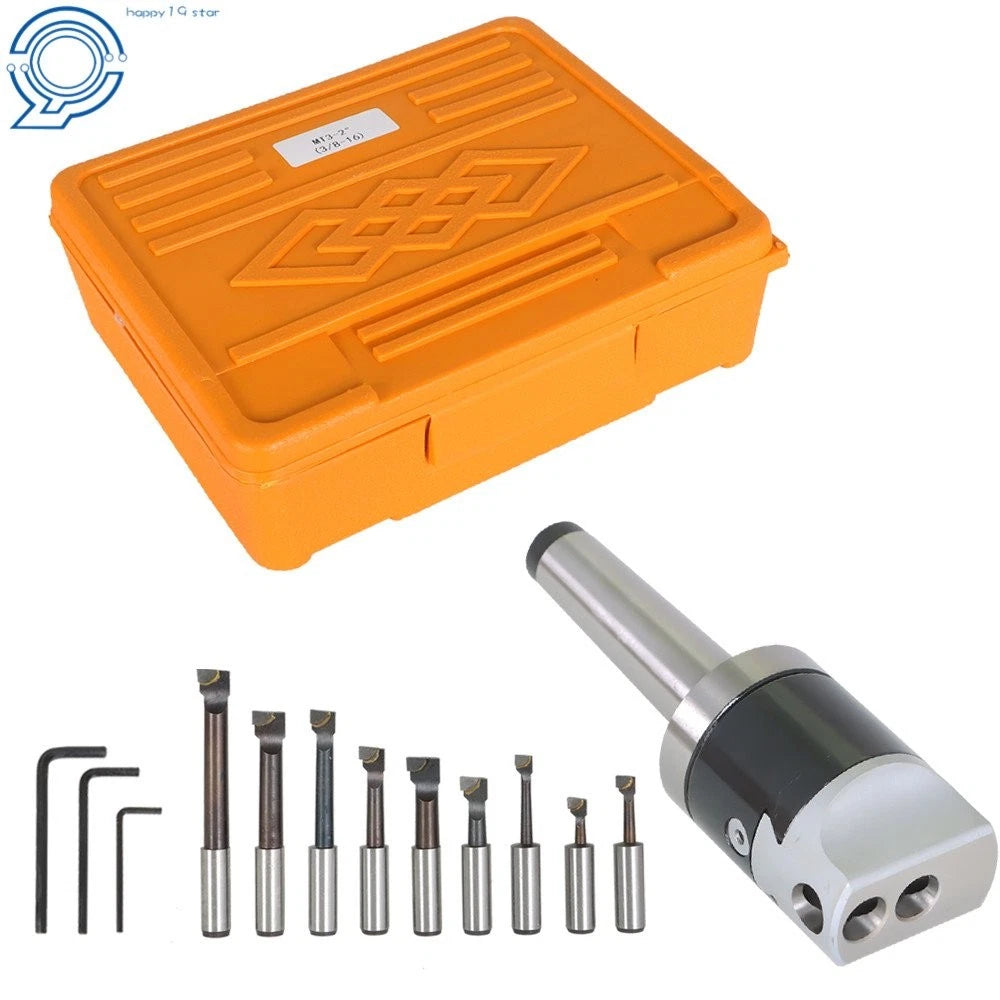 Boring Tool Set 2" Head, 3MT Shank & 1/2" Boring Bar Set
