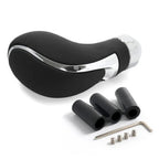 Gear Shift Knob for Universal Car Manual Shifter Black Leather