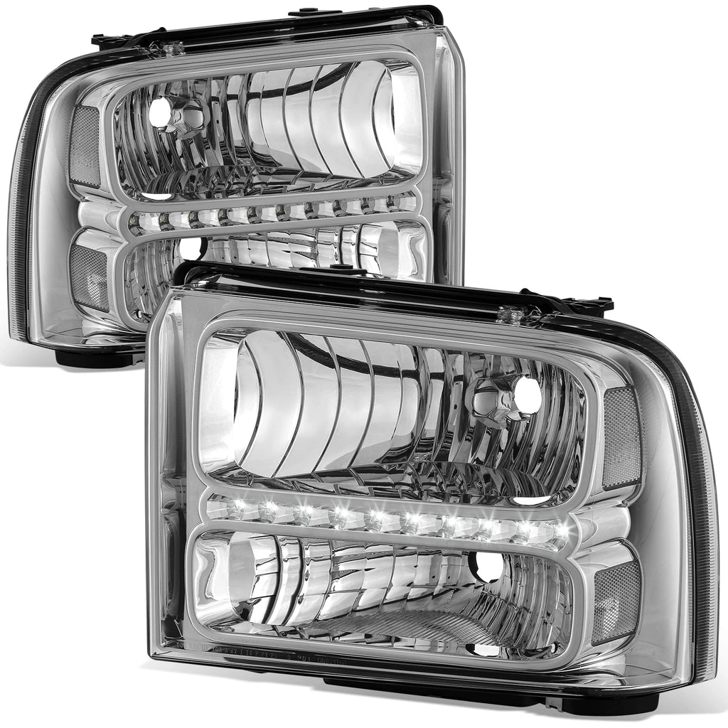 3D LED Running Strip Headlight for Ford F250-550 SD Excursion (2005–2007)