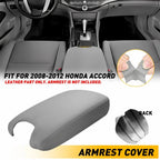 Center Console Armrest Lid Cover for Honda Accord (2008–2012) Gray Leather