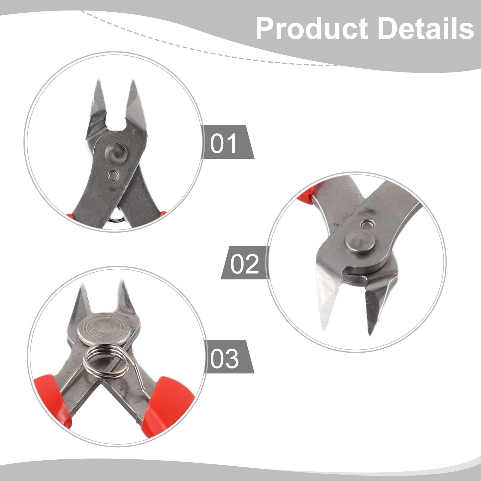 2X Side Snips Flush Pliers Tool for Jewelry Cutting Cable Wire